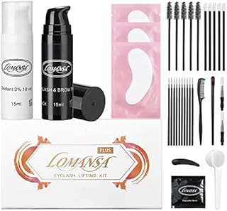 Lomansa Black Eyelash Color Kit, Professional Instant Lash and Brow Coloring Kit, Lasts Up To 6 Weeks DIY Hair Dying for Salon Home Use 15ml (Black)