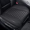 Black Panther Luxury Faux Leather Car Seat Cover Front Bottom Seat Cushion Cover, Anti-Slip and Wrap Around The Bottom, Fits 95% of Vehicles – 1 Piece,Black