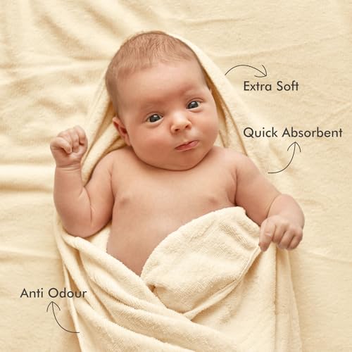 Image of Spread Spain Bamboo Hand Towel, Ultra Soft, Absorbent & Quick Dry, 360 GSM, Towel for Daily use, Gym, Pool, Travel, Sports and Yoga, 40cms x 60cms, Pack of 1 (Olive)