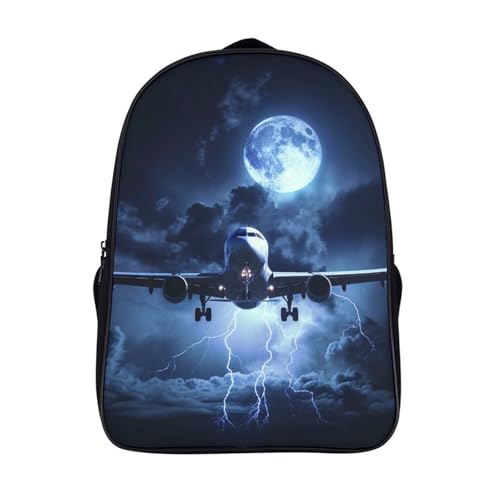 Sac à dos voyage enfant motif avion 3D pour l'école et les sorties en famille