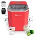 Juskys Eiswürfelmaschine klein mit Eiswürfelbehälter für Eiswürfel (Rot - 6-13 min - 12 kg/Tag) Ice Cube Maker, Eiswürfelbereiter IceOracle