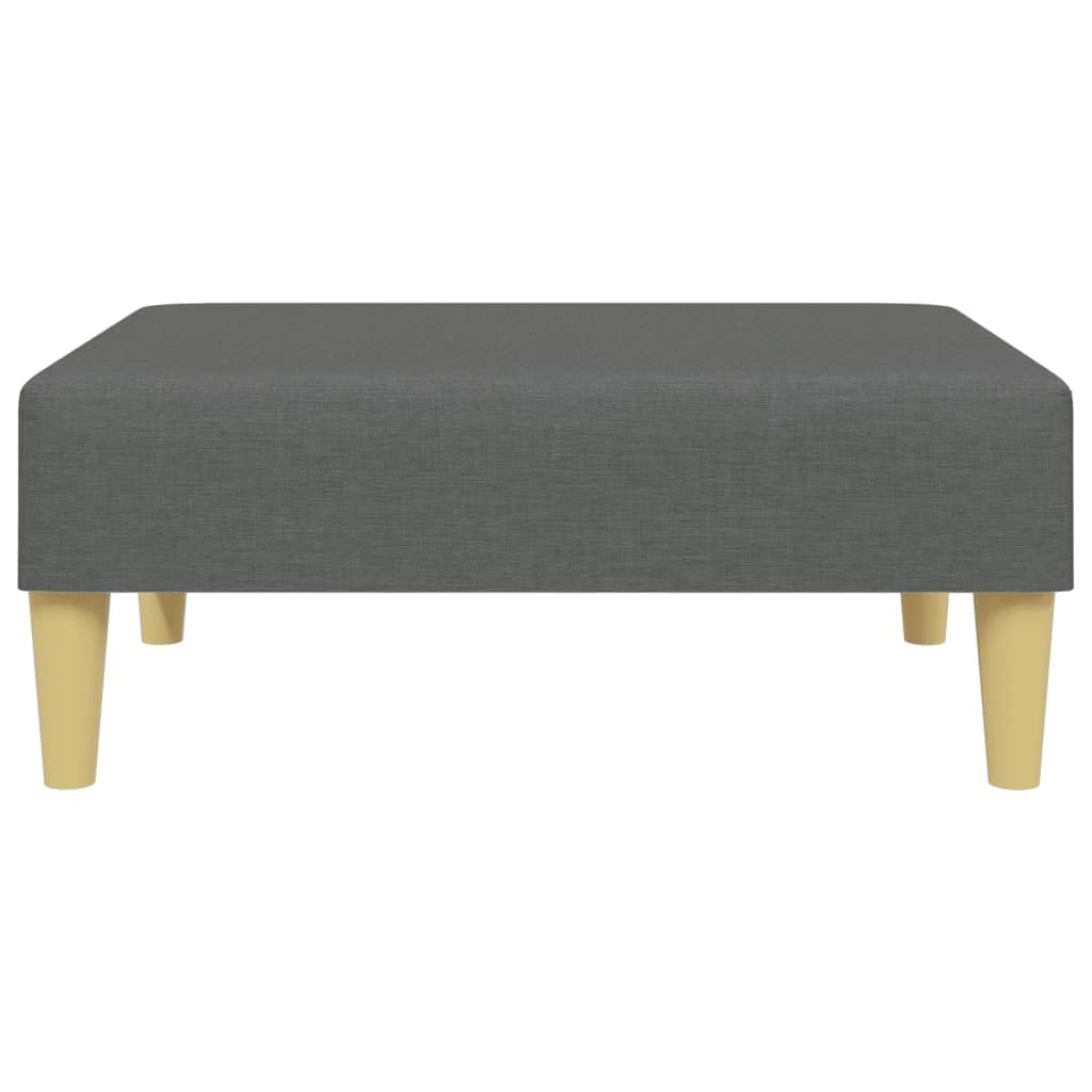 Homgoday Sofá Cama de 2 plazas con Almohadas y Taburete Tela Gris Oscuro, Sillones de Televisión, Sofás de Descanso Relax, Sofas De Salon, Hogar Sofa Muebles，Asientos Tapizados para Salón