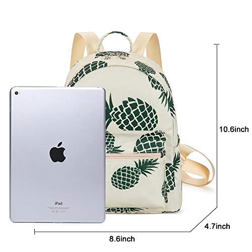 image for BTOOP Mini Backpack Girls Pineapple Water-resistant Small Daypack Shou
