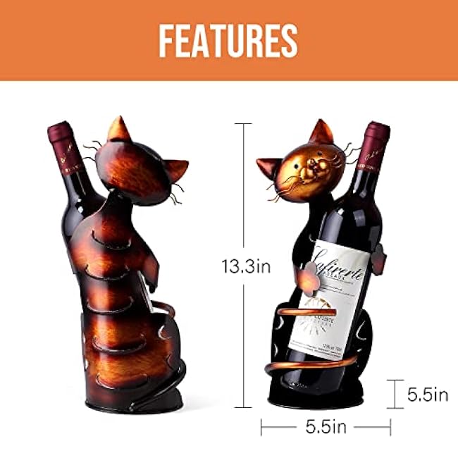 Cat Decor Wine Holder Wine Rack Wine Bottle Holder Wine Cat,Gift for Halloween and Christmas,Cat Gifts for Cat Lovers¡¡¡