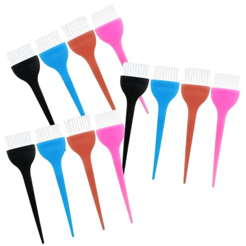 Pinceaux coloration capillaire en nylon lot de 12 brosses lisses pour salon