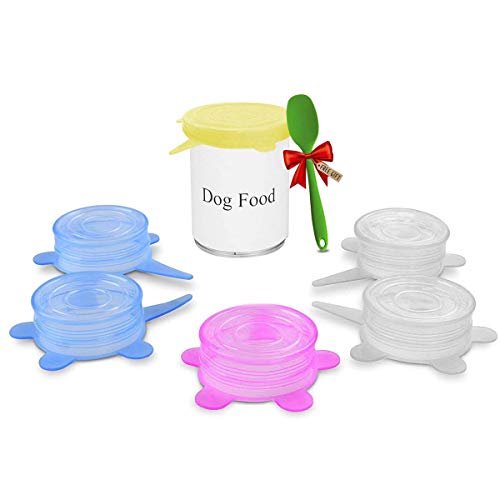 Trgowaul Can Covers/Universal Silicone Can Lids for Pet Food Cans/Fits Most Standard Size Dog and Cat Can Tops Food Grade Silicone