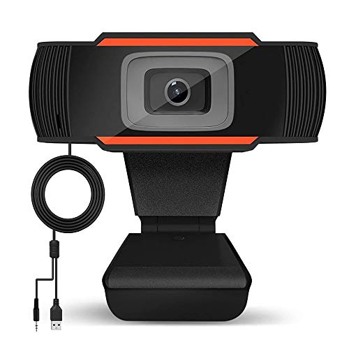 Tanouve 720P Webcam - C�mara Web 720P con Micr�fono, Autoenfoque Videollamada Disponible C�mara Web Pro Streaming, C�mara USB para Computadora con Pantalla Panor�mica