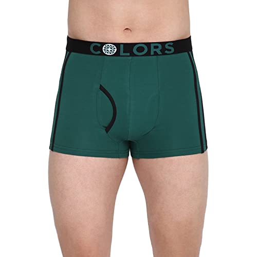 Image of RUPA FRONTLINE Colors Men's Front Open Athlefit Mini Trunks | Soft-Touch Cotton Stretch | Snug Fit | Breathable Fabric | Supporter Brief | Pack of 1