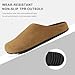 Stelle Clogs Women Mens Arch Support Suede Soft Cork Footbed Sandals Potato Shoes Slip on Home Slippers Non-Slip Comfort(Caramel,8)