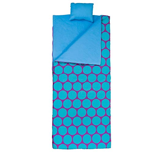 Wildkin Kids Sleeping Bags for Boys and Girls, Perfect Size for Parties, Camping