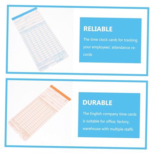 Fiches de pointage de présence bureau papier pour stopper les erreurs d'heures