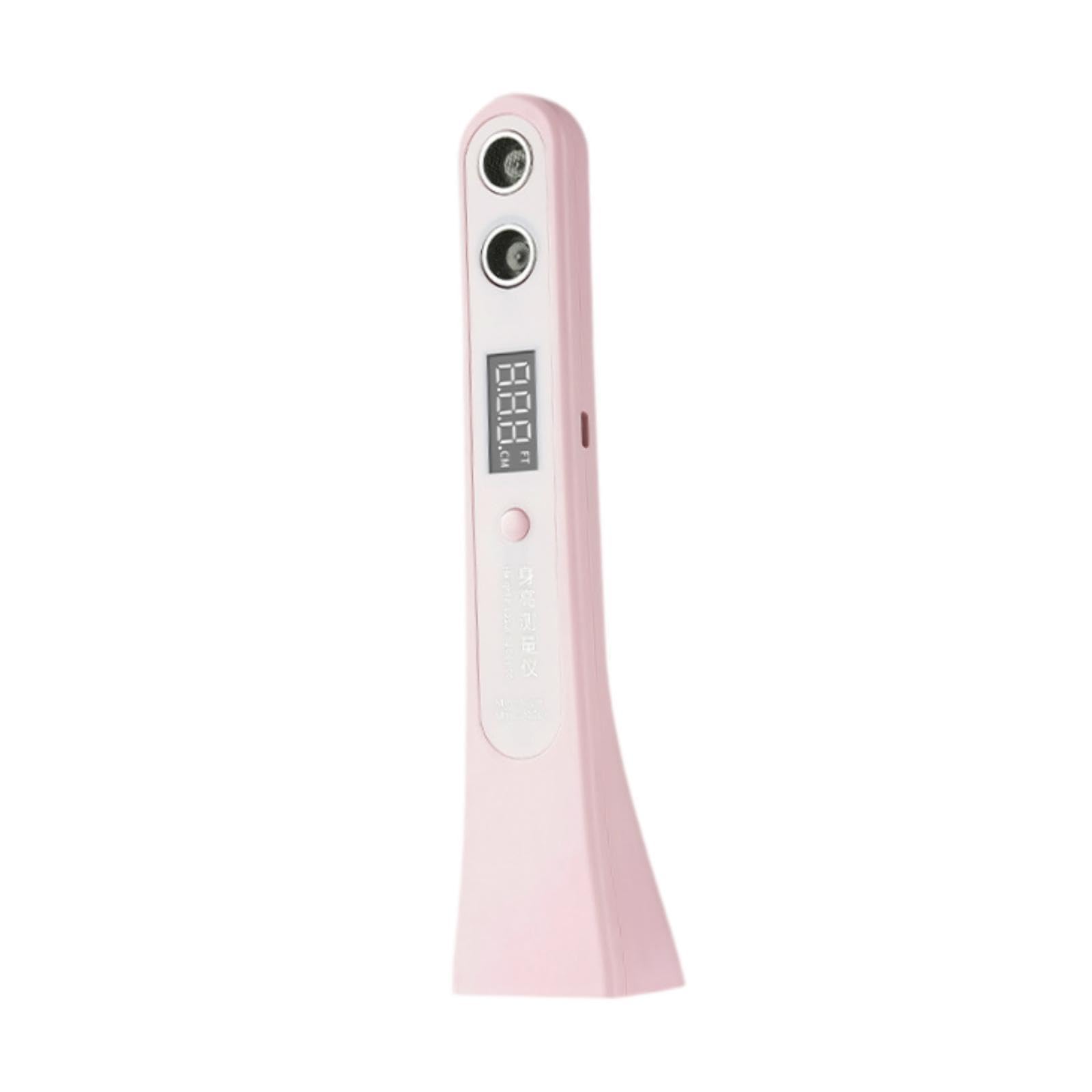 Sharplace Medidor de Altura Portátil con Pantalla Digital, de Medición, Sonido, Medición Precisa, Medidor de Altura de Crecimiento Portátil de 8 W, Rosa