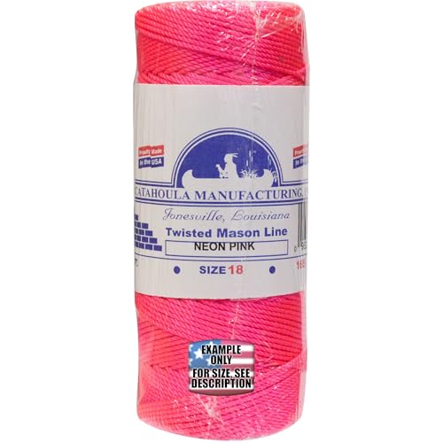 Mason Line, Nylon trenzado. Rosa, 500 ft, pack de 5 miniatura 1