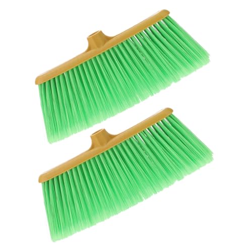 Ipetboom Replacement Broom Head Set 2pcs Plastic Floor Broom Heads for Sweeper Corner Cleaning Replacement Parts