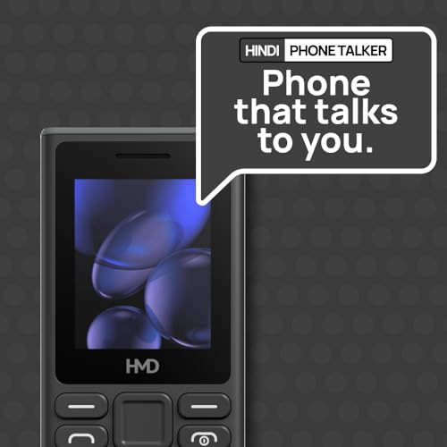 Image of HMD 105 Keypad Phone with Built-in UPI App, Hindi Phone Talker, Long-Lasting Battery, Wireless FM Radio | Black