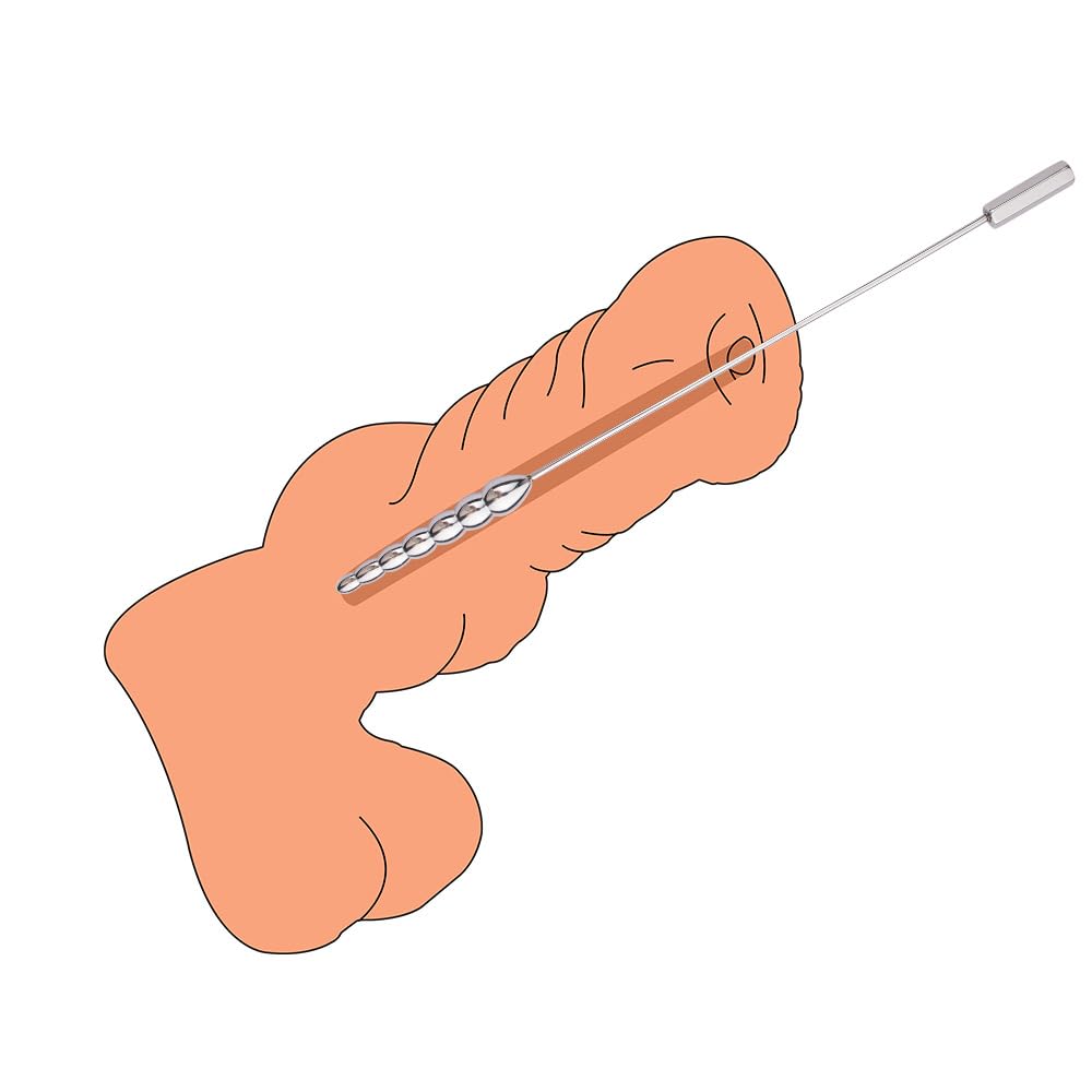 Edelstahl Harnröhren Dilatatoren Penis Plug Urethral Dilator Metall Katheter Sounding Harnröhren Stimulation Prostata Masturbation SM Sexspielzeug Für Männer Erotik Sex Toys (S+M+L)