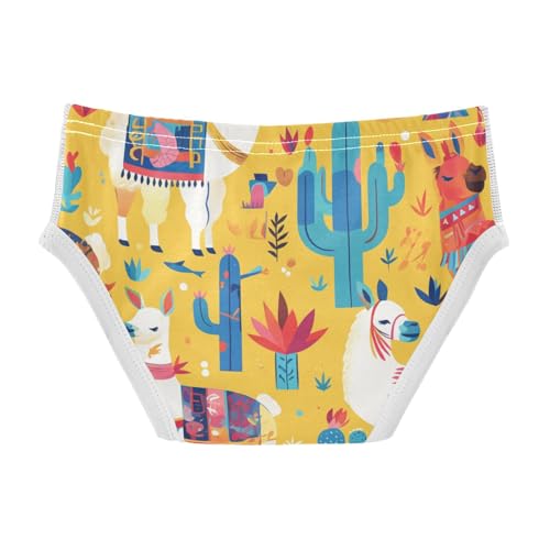 KLL Cute Llamas Ans Cactuses Baby Boys Cotton Briefs Underwear Breathable Children Undies2