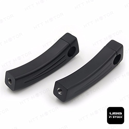 Httmt Xh6014-003-1-5.5" Black Motorcycle Handlebar Pullback Risers Compatible With Universal Bikes (1" Bar) #TOP1