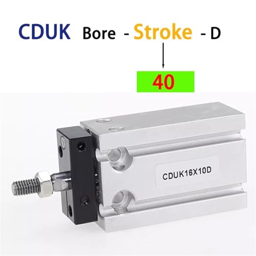 Cylindre CDUK double effet à course précise pour guidage mécanique