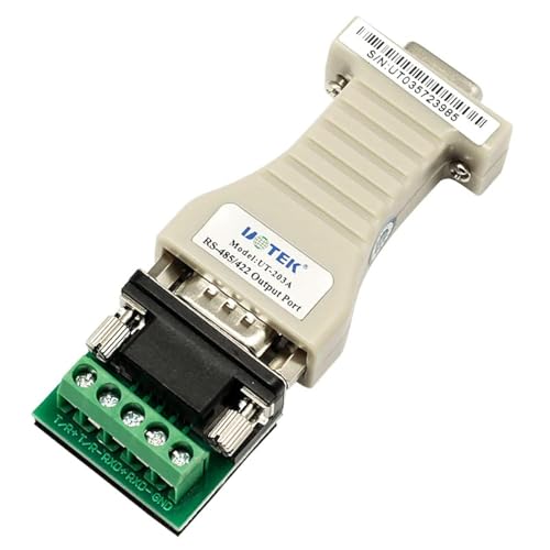 UOTEK RS-232 to RS-485/422 Converter Adapter Port-Powered Industrial RS232 to RS422 RS485 Serial Port?Converter Mini Size with ESD Protection UT-203A