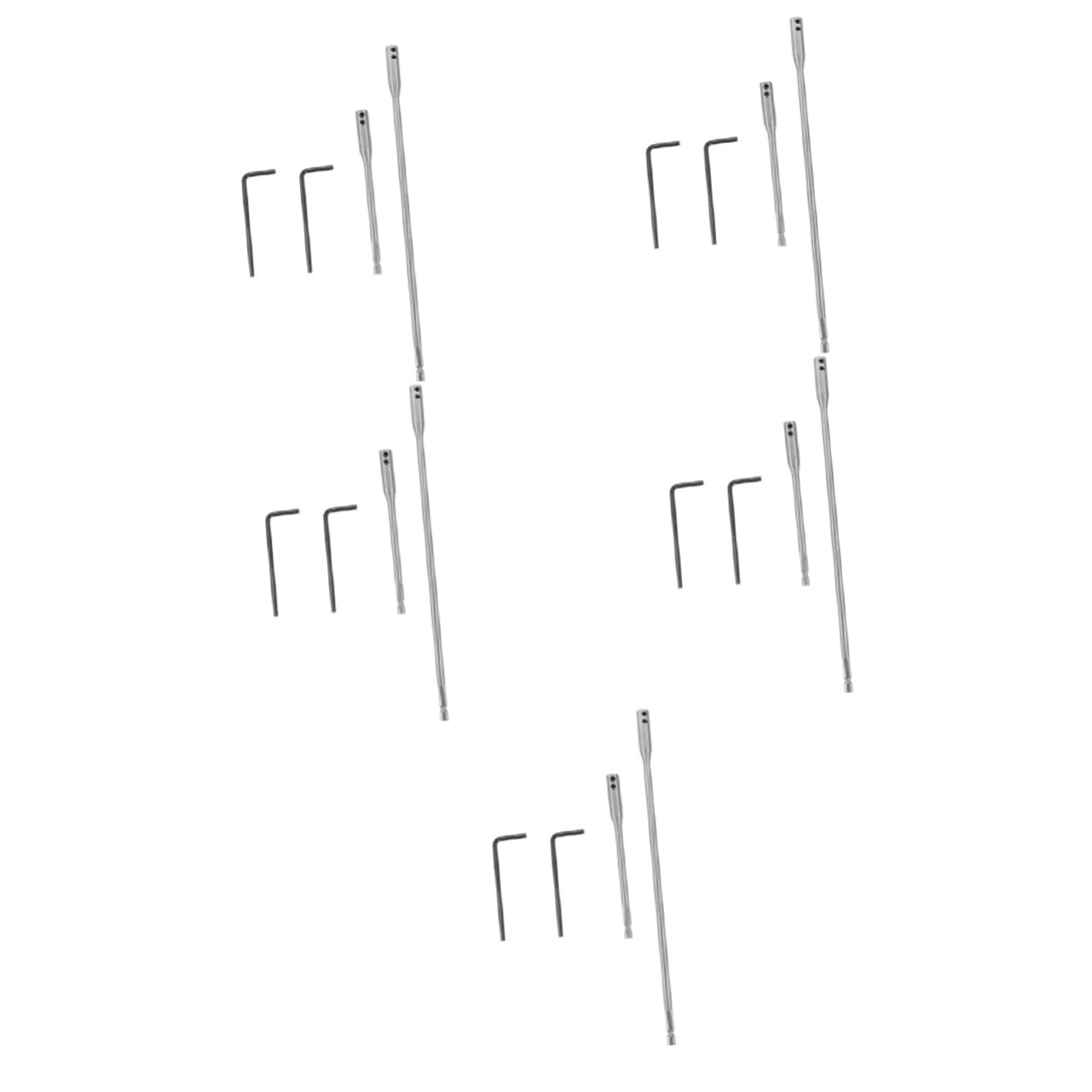 jojofuny 5 Juegos Extensión de Brocas Taladro Conjunto de Varillas de Extensión y Llaves Flexibilidad Profundidades de Perforación Compacto y Ligero Precisa y Estable