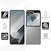 JZG 2 Pack Screen Protector for Samsung Galaxy Z Flip 6 (Inner Screen), 2 Pack Front Tempered Glass, No Folding, Fingerprint Unlock, Anti-Scratch, Bubble Free, Case Friendly