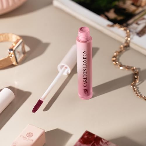 Image of Carlton London Liquid Matte Chuffed Kiss Mocha Me Lipsticks |Enriched with Vitamin E, Avocado Oil | Matte Finish, Non-Sticky and Non-Drying | Upto 12 Hrs- 3ML (Taupe Mauve)