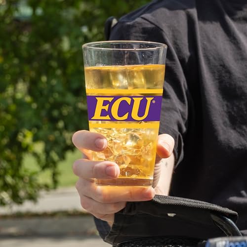 Image of Logo Brands NCAA 16 oz Pint Glass - Durable Glass With Bold Team Color- Chip-Resistant Rim Drinkware For Fans, Tailgates, Home Bars & Everyday Use