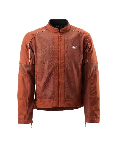Image of TVS Ronin Edition Mesh Riding Jacket for Men | CE Level 2 Lightweight Back, Shoulder & Elbow Armours, 600D Protection, Lightweight Summer Motorcycle Jacket for Touring, City Riding