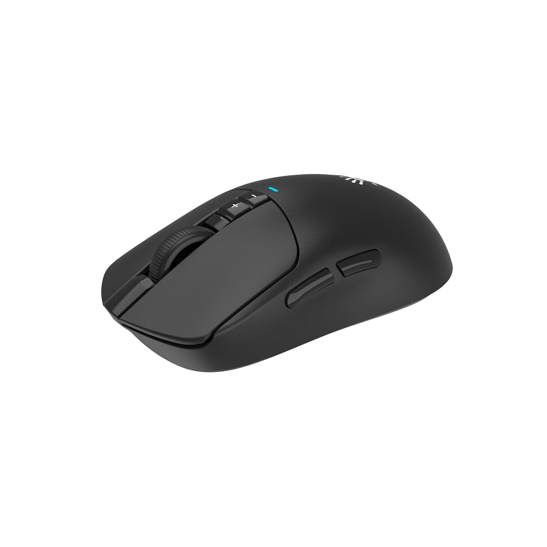 Bloody R72 - Ratón ultra inalámbrico para juegos 20000 CPI, sensor óptico de 1 ms, baja latencia, modo dual USB e inalámbrico, color negro