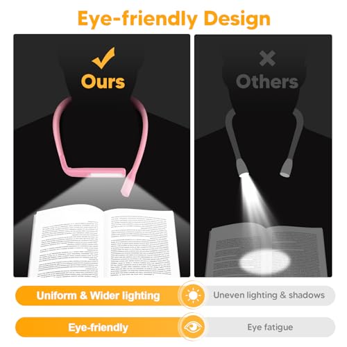 Image of Neck Light for Reading in Bed at Night, Back to School Supplies College Dorm Essential Reading Light,Knitting Accessories Sewing Supplies Birthday Gifts for Women Mom Wife Nurse Gifts for Teen Girls