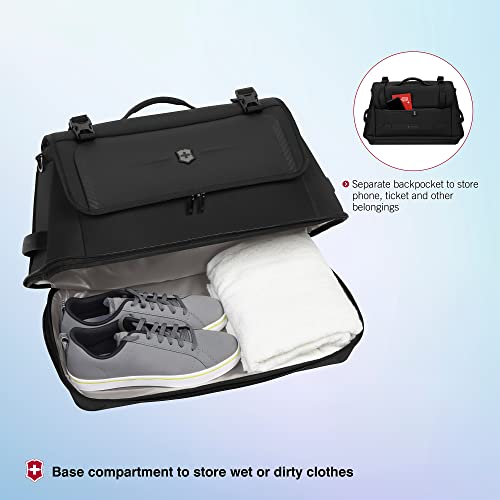 Victorinox Crosslight Duffel - Lightweight Duffel Bag Made from Recycled Materials - Premium Travel Essentials - Travel Bag Includes Adaptive Interior - Black4