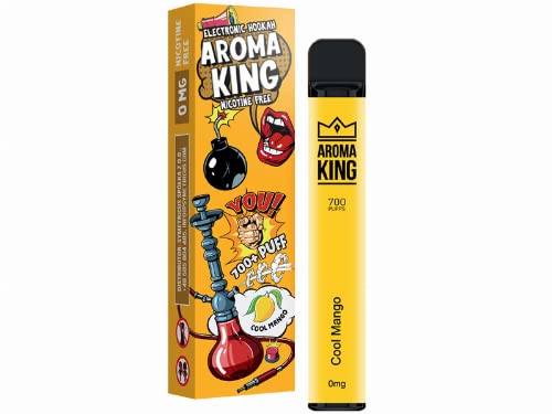 AROMA KING E Zigarette COOL MANGO 700 Puff E-Shisha ohne Nikotin Elektronische Zigarette 550mAh - Kompakter Vape Stick… – Bild 2