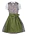 Produktbild Ramona Lippert® - Kinder Dirndl Priscilla | Grau-Grün | Inkl. Kleid, Schürze & Bluse | Größe 86-164 - Mädchen Dirndl & Dirndl-Sets - Kinderdirndl | Dirndl Mädchen 128, 152, 140, 134 & mehr