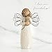 Willow Tree with affection Angel, I Love Our Friendship, Gift to Celebrate Loving Pets and Cat Lovers, Sculpted Hand-Painted Figurine