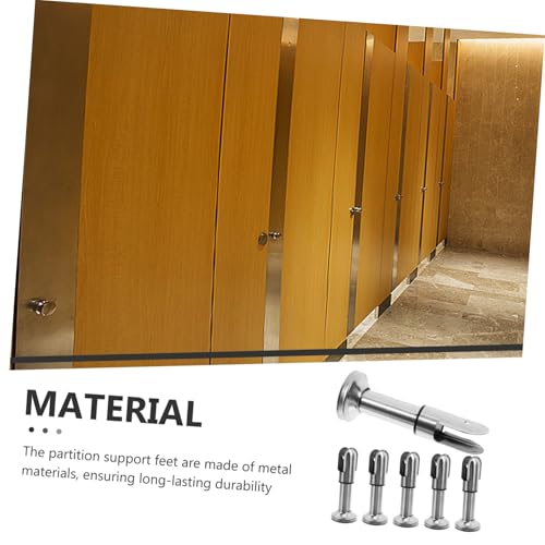 Support de cloison pour toilettes idéal pour fixer les séparations de WC - 4