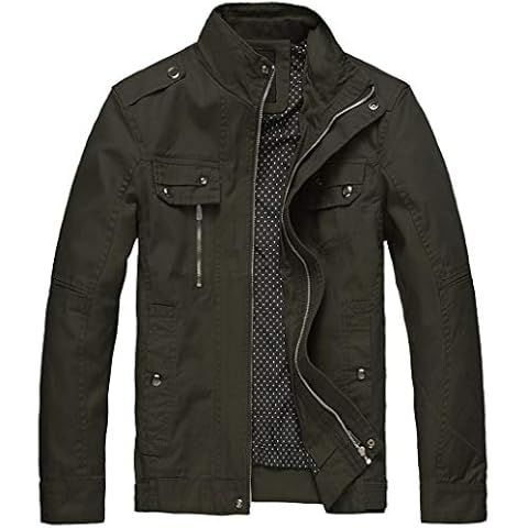 Wantdo Chaqueta de Algodón Casual con Cremallera Cover