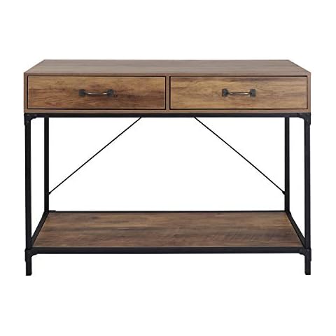 Console Table,Hallway, Living Room, Bedroom Retro 2 Drawer entrance table, dressing table with shelf, desk table,Home Furniture Cover