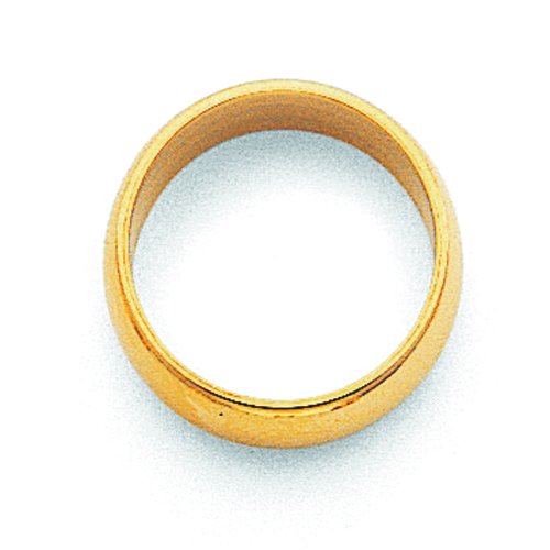 14K Yellow Gold 2mm Half Round Band Size 4 to 143