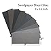 45Pcs Wet Dry Sandpaper, 400/600/ 800/1000/ 1200/1500/ 2000/2500/ 3000 Grit Assorted Sanding Sheets for Automotive Polishing, Metal Sanding, Wood Furniture Finishing, 9 x 3.6 Inch by BAISDY