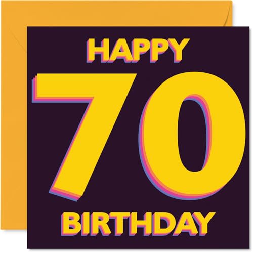 Carte anniversaire 70 ans Grand 7-0 style