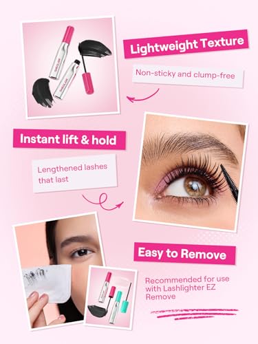 Image of SHEGLAM Lashlighter Up & Out Mascara Volumizing and Lengthening Waterproof Long-lasting Condition Lashes Mascara-Black