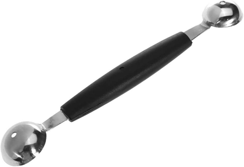 Double-Ended Melon Baller Scoop, stainless_steel, Ab3
