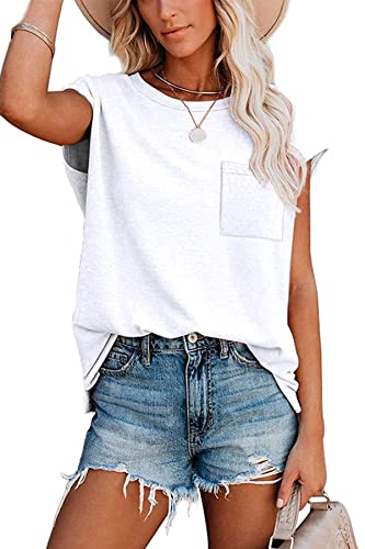 NEYOUQE Womens Summer Fall Basic Plain Tees Shirt Long/Short Sleeve T Shirts Casual Comfy Tops Trendy T-Shirts(S-XXL) - Main Image