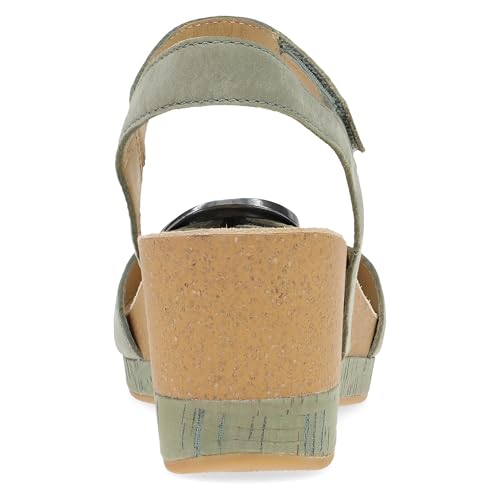 Image of Dansko Stella Multi-Strap Wedge Sandal for Women - Cork /EVA Wedge with Arch Support -Fully Adjustable Straps-Lightweight Rubber Outsole