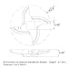 #12 Meat Grinder Blade Parts, Stainless Steel Cutting Blade for Electric Meat Grinder