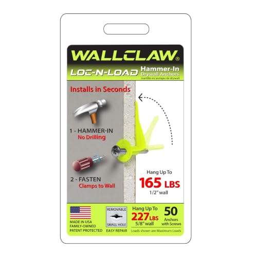 WallClaw LOC-N-Load Hammer-In Anchors