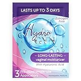 Hydro GYN Vaginal Moisturizer | Long Lasting for Vaginal Dryness & Irritation | Hyaluronic Acid & Vitamin E | Feminine Care Hormone Free | Pre and Post Menopausal | 3 Pre Filled Applicators