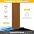 10Ft Universal Garage Door Bottom Threshold Seal Strip with 10oz Building Sealant, Weatherproof Rubber DIY Weather Stripping Replacement - Black