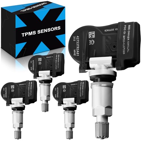 YZHIDIANF 42753TR3A81 Pre-Programed Tire Pressure Sensor Fit for:-Honda Civic 2008 2009 2010 2011 2012 2013 CR-Z Element Fit Insight Odyssey TPMS 315Mhz, 42753SNAA83, 28720, 42753SNAA830M1 (4)